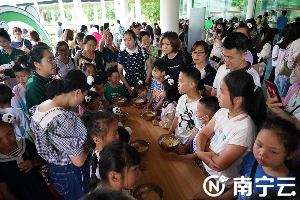 南寧動物園舉辦大熊貓生日會 “績美”“績蘭”7周歲了！