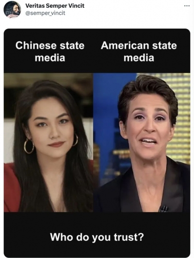 “你們更相信誰？”海外網(wǎng)友熱評(píng)總臺(tái)CGTN記者和美國(guó)MSNBC記者