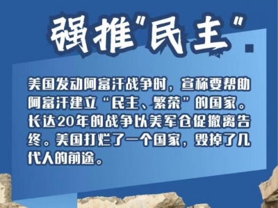 海報丨戳破“美式民主”假象