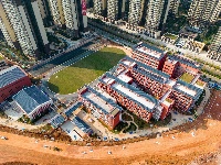 第一屆全國學(xué)生（青年）運動會運動員村航拍全景