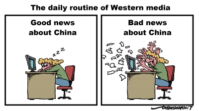 Bad news sells good about China