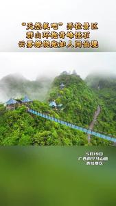 5月19日，“V觀南寧  邕有精彩”網(wǎng)絡(luò)名人馬山行活動走進(jìn)弄拉景區(qū)