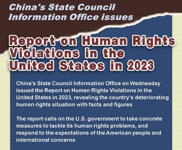 China issues report on U.S. human rights violations in 2023