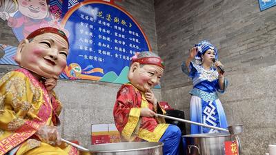 宝视频 | 花婆当街派粥送“粥福”  来蒲庙花婆节赴一场福气之约