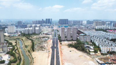 东沟岭片区一条新路8月底竣工