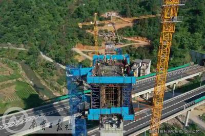 黄百铁路镇洪河大桥首个连续梁0号块顺利浇筑完成